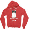 No Drama Llama Zipper Hoodie