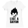 like a saiyan Ladies Fitted T-Shirt