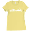 evolution of man' chequered flag classic 912 Ladies Fitted T-Shirt
