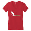 unicorn scooting on the floor Women's V-Neck T-Shirt