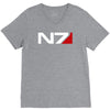 mass effect n7 logo V-Neck Tee