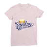 Sunday Funday Ladies Fitted T-Shirt
