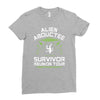 alien abductee survivor tour ufo nerd geek comic funny Ladies Fitted T-Shirt