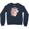 Heart And Flowers Crewneck Sweatshirt