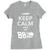 keep calm and hit 88 mph time travel Ladies Fitted T-Shirt