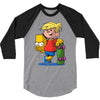 bart simpson 3/4 Sleeve Shirt