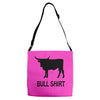 bull shirt funny small humor crude awesome beer tee cool geek nerd hum Adjustable Strap Totes