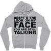 rude slogan Zipper Hoodie