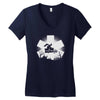 an ems halloween Women's V-Neck T-Shirt
