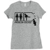 problem solved 2 Ladies Fitted T-Shirt