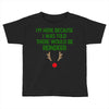 i'm here because i was told there would be reindeer Toddler T-shirt