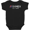 100x or gtfo bitmex edition white logo Baby Bodysuit