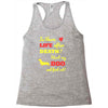 mans best friend Racerback Tank