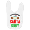 working on my santa body Baby Bibs