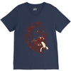 banana eating lion V-Neck Tee
