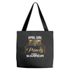 april girl is a perfect combination of princess and warrior Tote Bags