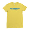 being awesome Ladies Fitted T-Shirt
