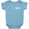 Normal People Scare Me Baby Bodysuit