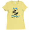 Dad is my Name Fishing Is My Game Ladies Fitted T-Shirt