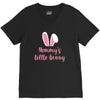 Mommy's Little Bunny Easter Themed V-Neck Tee