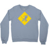 ninja crossing sign Crewneck Sweatshirt
