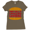 royale with cheese Ladies Fitted T-Shirt