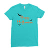 happy halloween Ladies Fitted T-Shirt