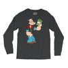 popeye spinach retro mens funny Long Sleeve Shirts