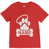 personalized paw halo V-Neck Tee