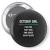 October Girl Pin-back button