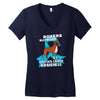 boxers support prostate cancer awareness Women's V-Neck T-Shirt