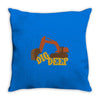 dig deep gold rush Throw Pillow