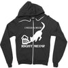 i need a beer right meow Zipper Hoodie