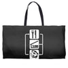 v2 eat sleep fish Weekender Totes