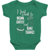 i just want to drink coffee &amp; bake things Baby Bodysuit
