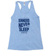 official t shirt mens you me at six sinners never sleep big all sizes Racerback Tank