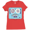 reel to reel Ladies Fitted T-Shirt