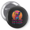 Too Hip To Hop  Bunny Easter Pin-back button