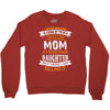 Super Cool Mom Of A Freaking Awesome Granddaughter Crewneck Sweatshirt