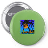 florida palm trees sunset Pin-back button