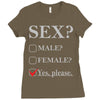 Sex Yes Please Ladies Fitted T-Shirt