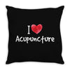 I Love Acupuncture Throw Pillow