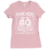 40th birthday Ladies Fitted T-Shirt
