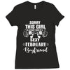 sorry this girl is already taken by a super sexy february boyfriend Ladies Fitted T-Shirt