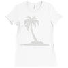 palm tree Ladies Fitted T-Shirt