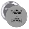 proud name 2018 senior Pin-back button