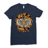 Astronaut Helmet Tiger Versace Ladies Fitted T-Shirt
