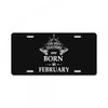 the best teachers are born in february License Plate