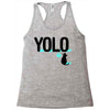 yolo cat Racerback Tank