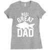 reel great dad Ladies Fitted T-Shirt